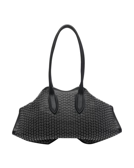 Alexander McQueen Black Manta Shoulder Bag