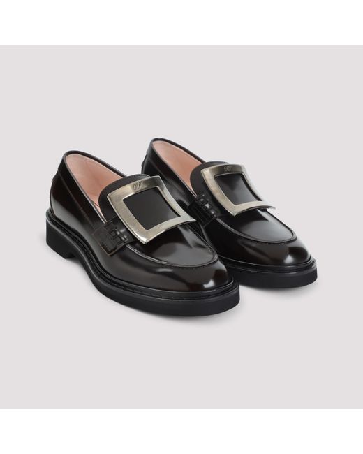 Roger Vivier Black Viv Rangers Met Buc 25 Loafers