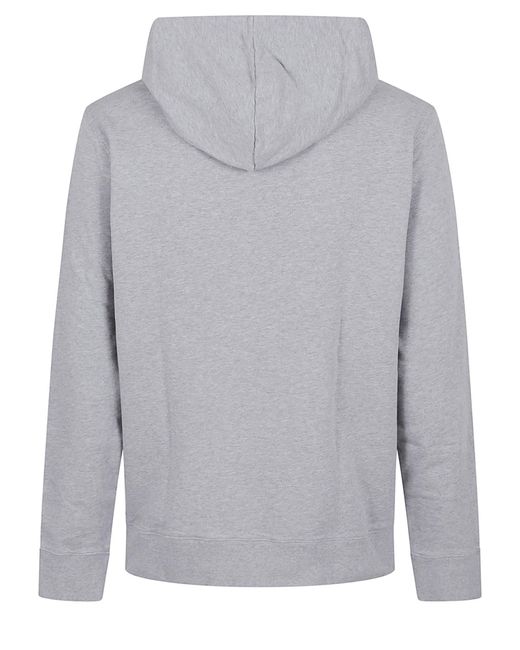 Maison Kitsuné Gray Fox Head Patch Regular Hoodie for men
