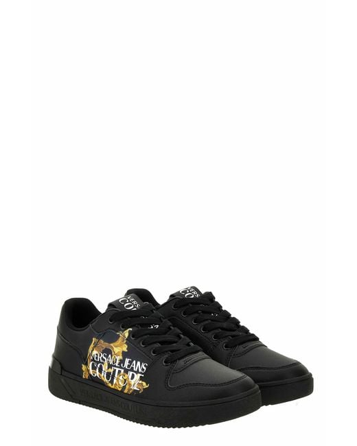 Versace Black Jeans Couture Sneakers for men
