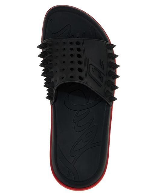 Christian Louboutin Black Take It Easy Sandals for men