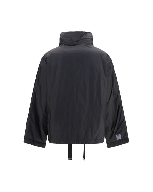 Max Mara Black Short Padded Jacket Outer: Polyester Puffer