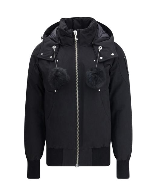 Moose Knuckles Black Down Jackets