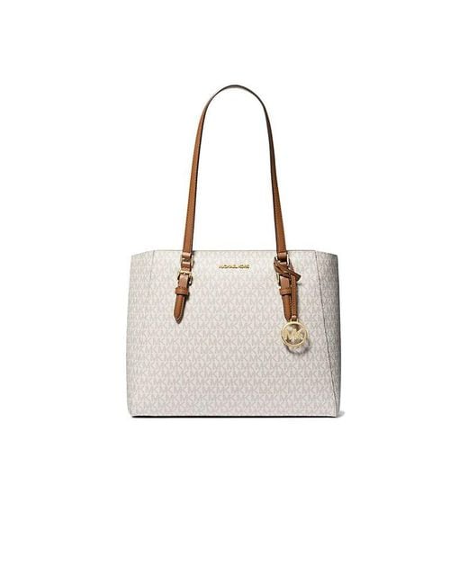 Michael Kors Natural Tote Bag 88.Coated Canvas Tote-Bags