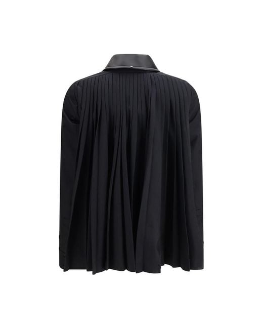 Max Mara Black Polyester Pattern Shirt