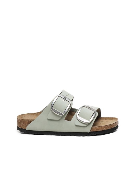 Birkenstock White Sandals Nubuck Leather