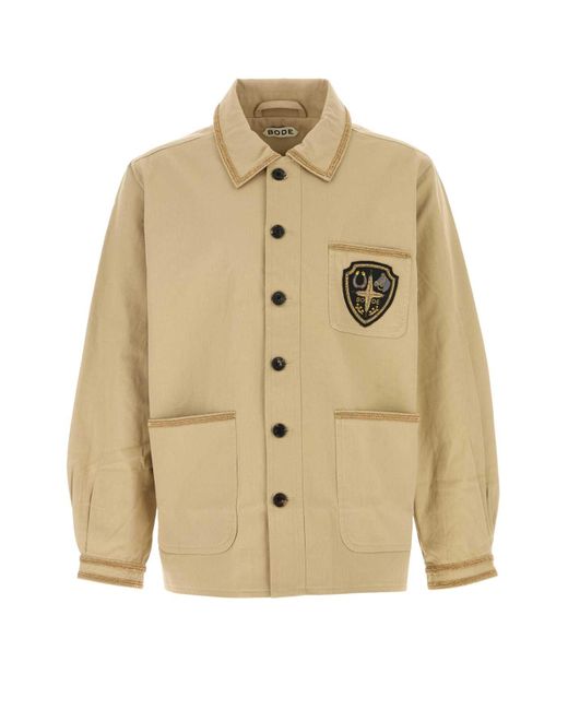 Bode Natural Cotton Bullion Jacket for men