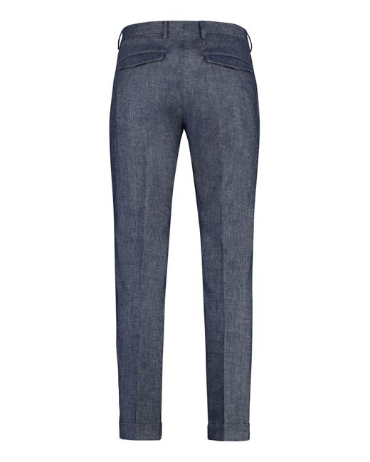 PT Torino Blue Slim Fit Chino Trousers for men