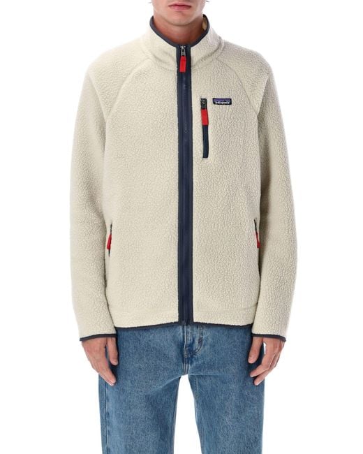 Patagonia Natural Retro Pile Fleece Jacket for men