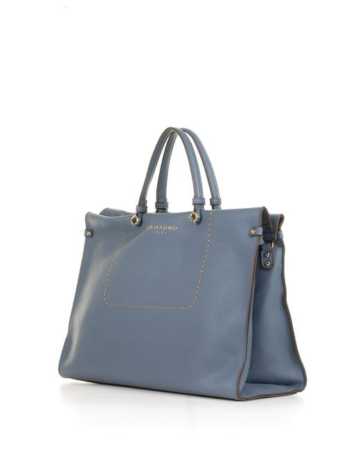Ermanno Scervino Blue Petra Light Shopping Bag