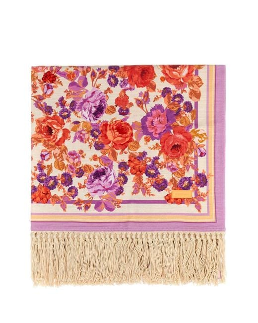 Zimmermann Pink Printed Cotton Beach Towel