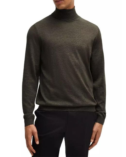 Boss Black Musso-P Turtleneck Sweater Clothing Knitwear for men