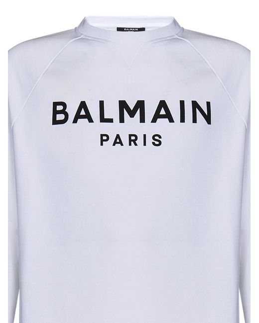 Balmain Blue Paris Paris Sweatshirt for men