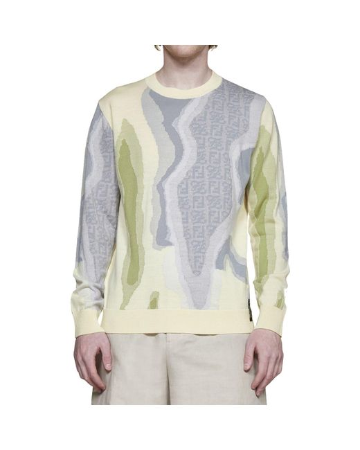 Fendi Green Earth Sweater for men