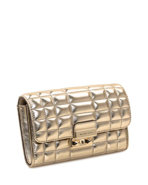 MICHAEL Michael Kors Clutch Bag in Natural Lyst UK