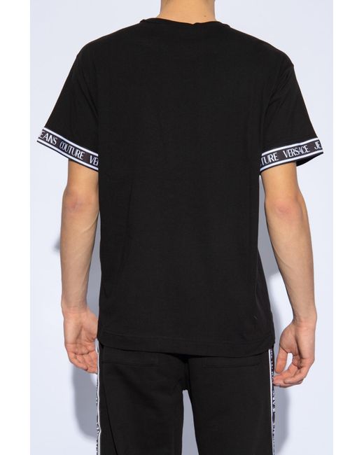 Versace Black T-shirt With Logo for men