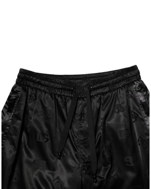 Dolce & Gabbana Black Monogram Jogger for men