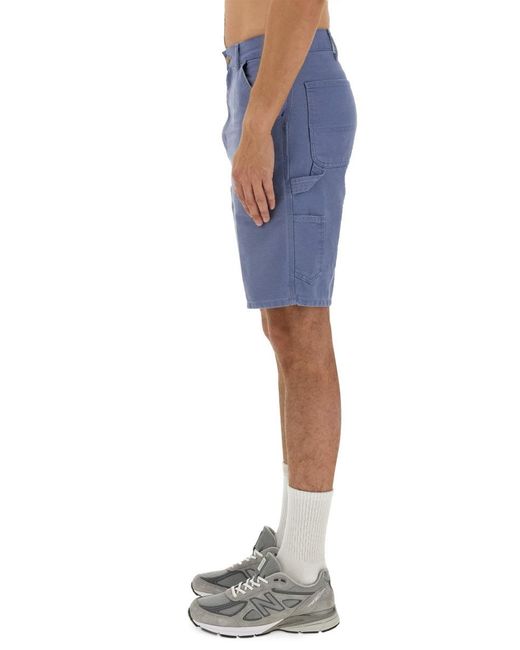 Carhartt Blue Bermuda Shorts "Columbia" for men