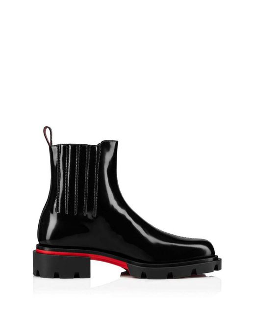 Christian Louboutin Black Cheney Walk Ankle Boots for men