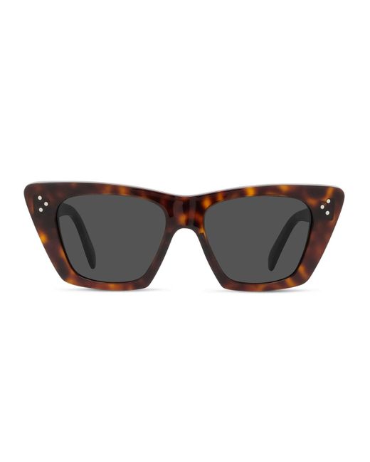 Céline Brown Cl40187I 3 Dots 52A Havana Sunglasses
