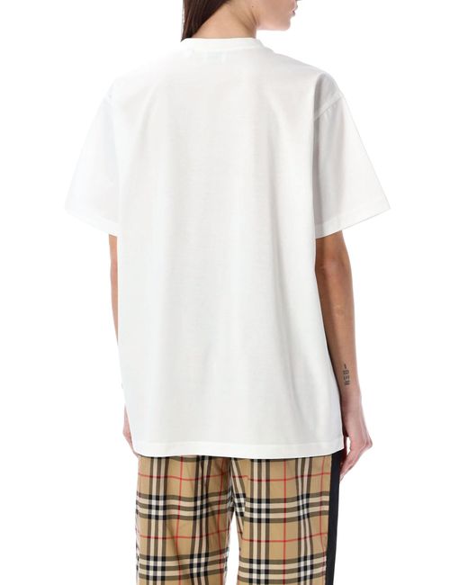 Burberry White Check Pocket T-Shirt