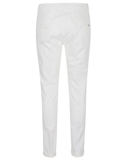 Dondup White Pants Gaubert for men