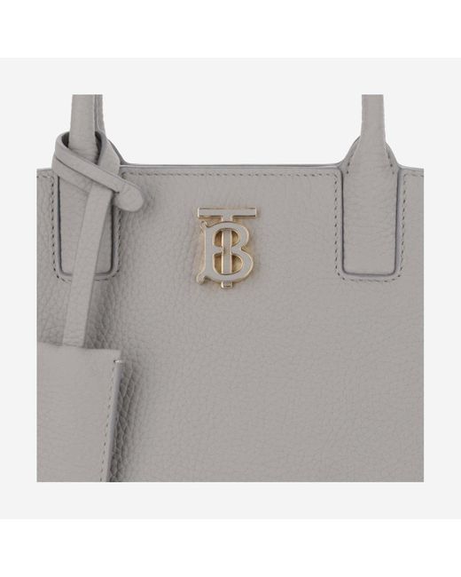 Burberry Gray Frances Mini Tote Bag