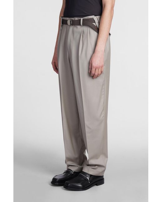 Magliano Pants In Grey Silk in Gray for Men | Lyst