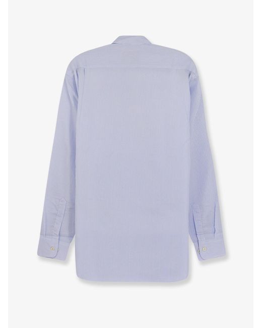 Walk In Paris Purple Classic Cotton Shirt for men