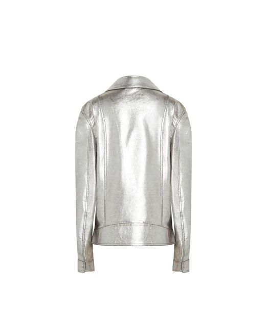 Dolce & Gabbana Gray Leather Jacket for men