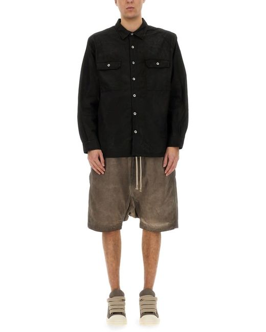 Rick Owens Black Jumbo" Outershirt for men