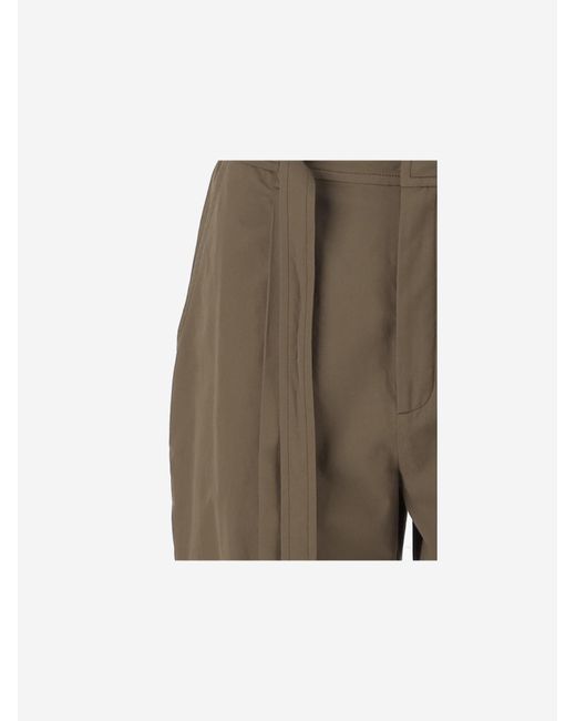 Saint Laurent Natural Cotton Trousers