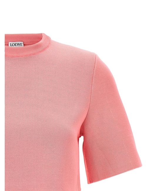 Loewe Pink Reproportioned Cropped Top