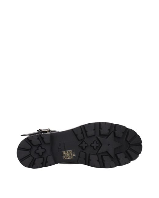 Dior Black Leather Ankle Boots