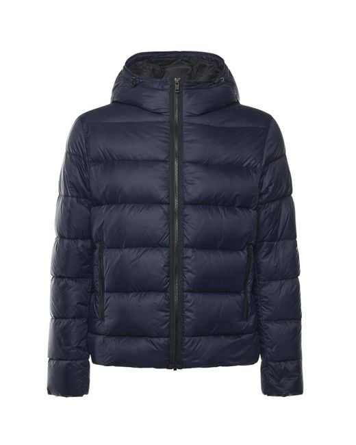 Fay Blue Double-Front Down Jacket for men