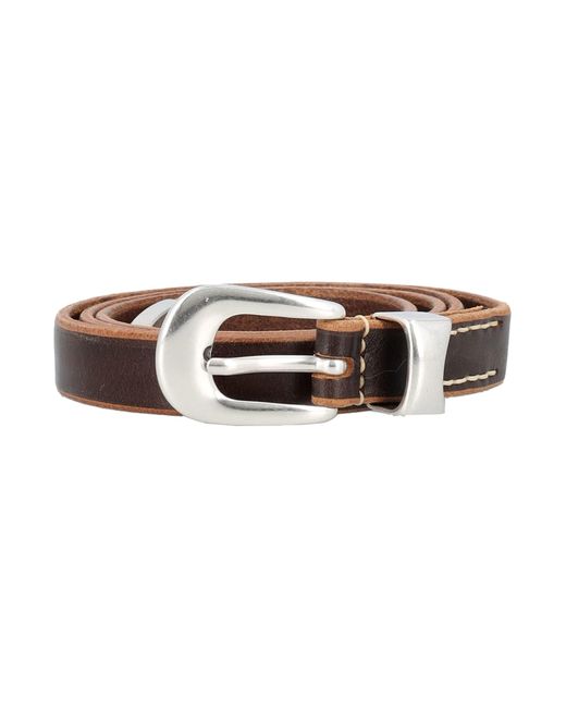 Our Legacy Brown Leather Belt for men