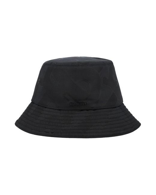 Burberry Black Monogram Jacquard Bucket Hat