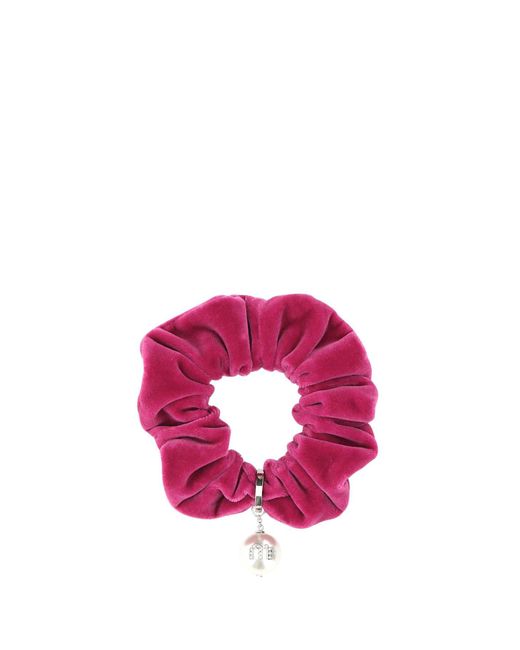 Miu Miu Pink Fuchsia Velvet Scrunchie