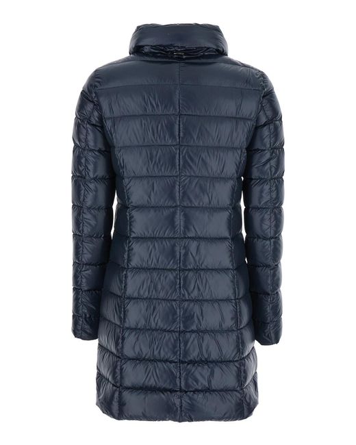 Herno Blue Down Jacket Polyamide Puffer