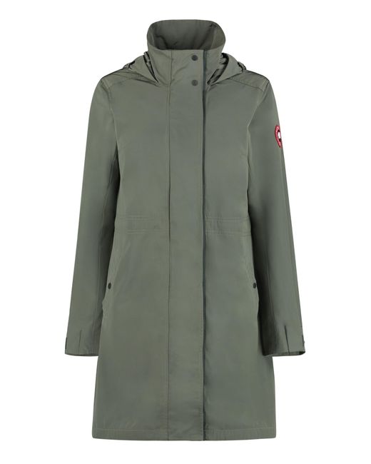 Canada Goose Belcarra Hooded Jacket in Green | Lyst