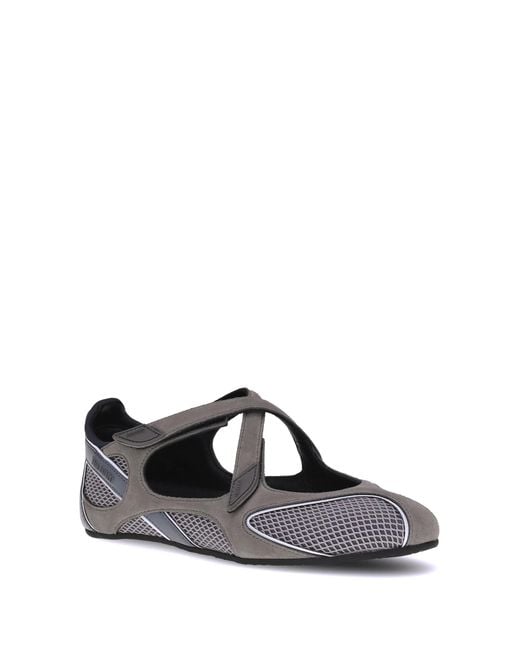 The Attico White Nomad Ballerinas
