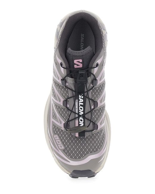 Salomon Gray Running Shoes Xt 6 Steal Street Trainers
