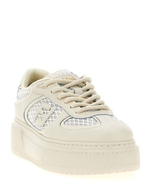 Fendi White Match' Sneakers