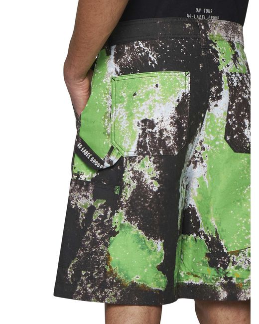 44 Label Group Green Shorts for men