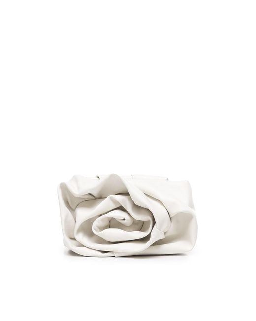 Burberry White Clutch Rose