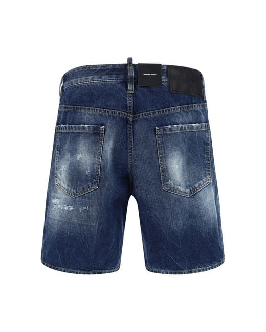 DSquared² Blue Bermuda Shorts for men