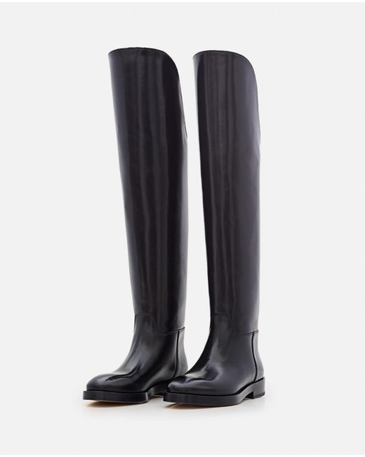 DURAZZI MILANO Blue Equestrian High Boots