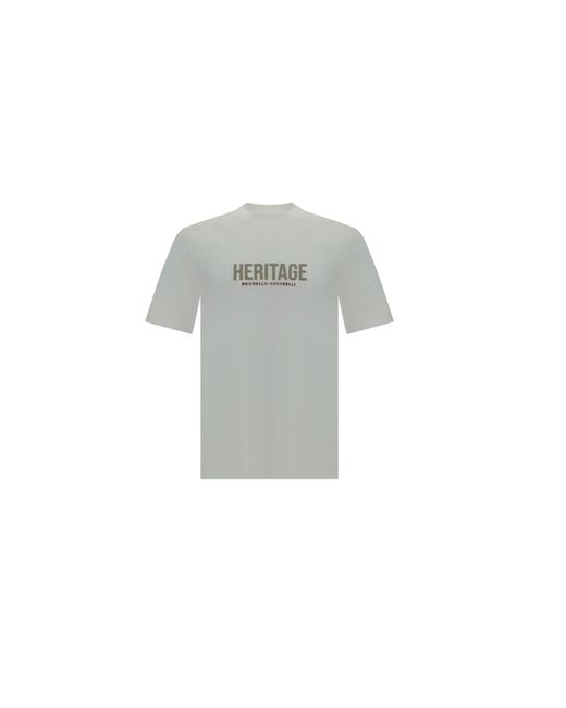 Brunello Cucinelli Gray T-Shirts for men