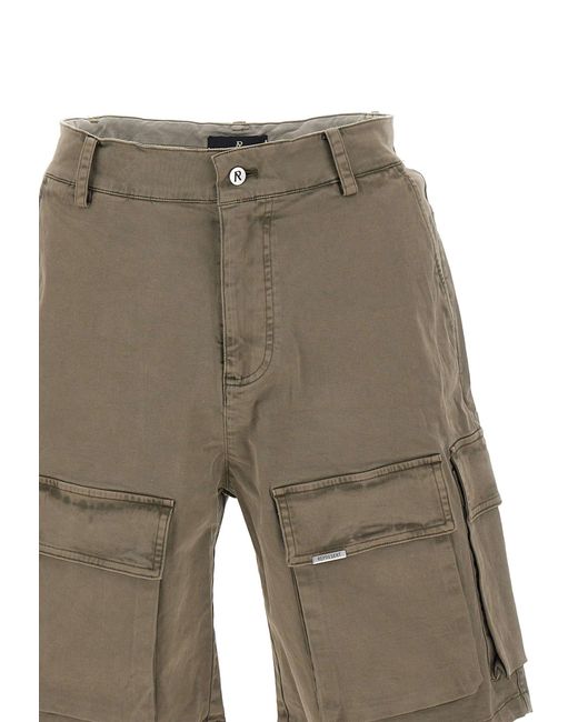 Represent Gray Washed Shorts for men