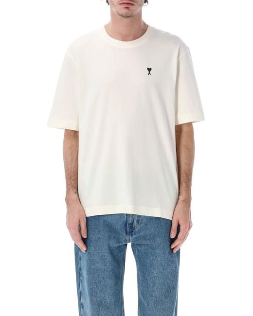 AMI White Place Des Victoires Tee for men